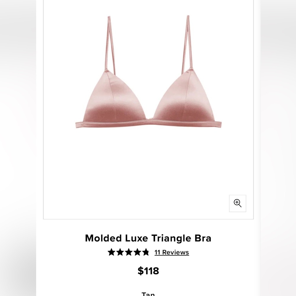 Fleur Du Mal molded luxe silk bra XS BNWT - Picture 3 of 5